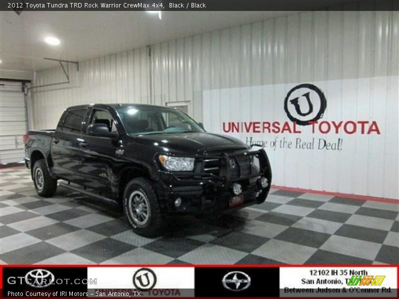 Black / Black 2012 Toyota Tundra TRD Rock Warrior CrewMax 4x4
