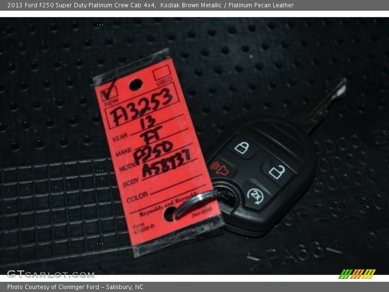 Kodiak Brown Metallic / Platinum Pecan Leather 2013 Ford F250 Super Duty Platinum Crew Cab 4x4