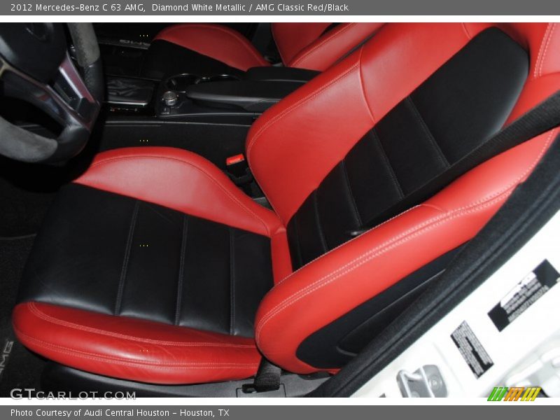 Front Seat of 2012 C 63 AMG