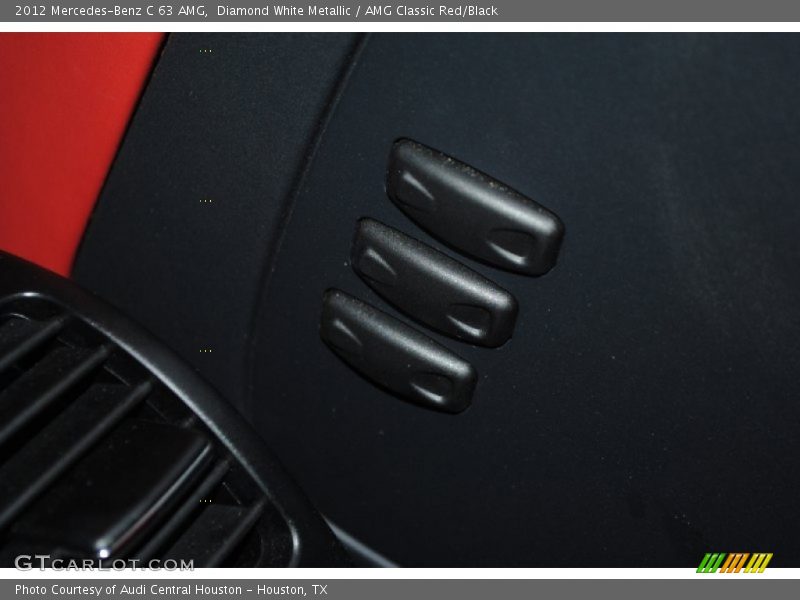 Diamond White Metallic / AMG Classic Red/Black 2012 Mercedes-Benz C 63 AMG