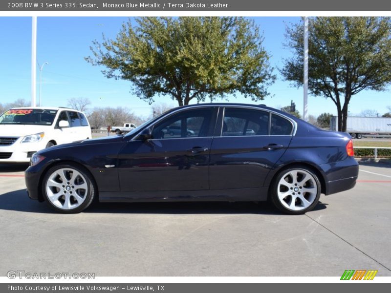 Monaco Blue Metallic / Terra Dakota Leather 2008 BMW 3 Series 335i Sedan