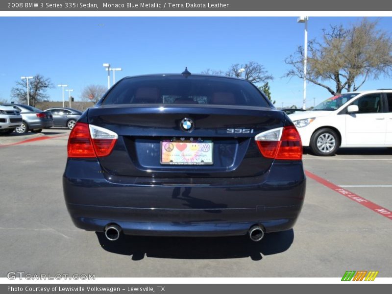 Monaco Blue Metallic / Terra Dakota Leather 2008 BMW 3 Series 335i Sedan