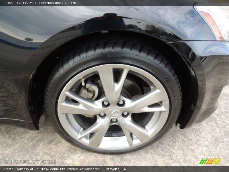 Obsidian Black / Black 2009 Lexus IS 250