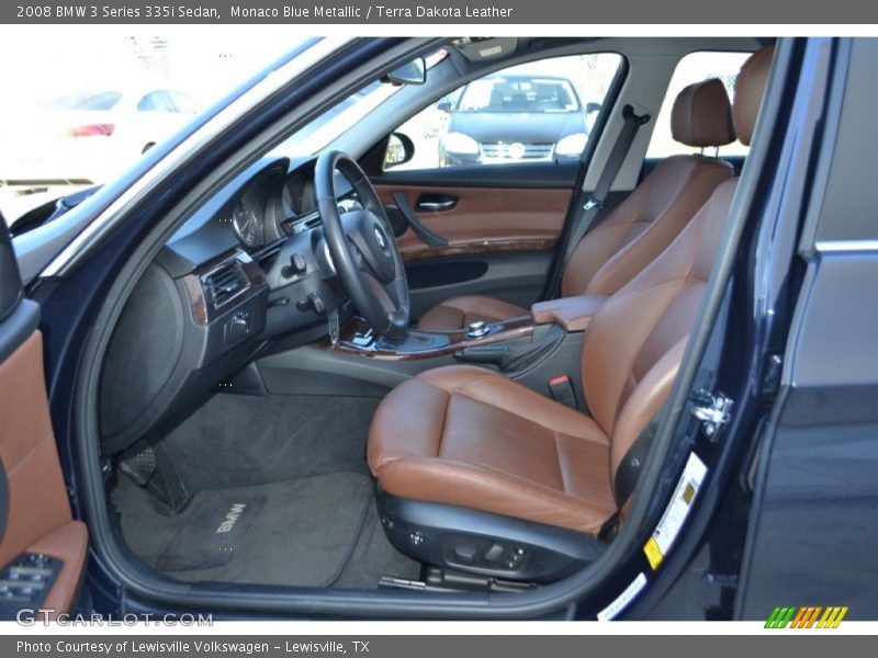Monaco Blue Metallic / Terra Dakota Leather 2008 BMW 3 Series 335i Sedan