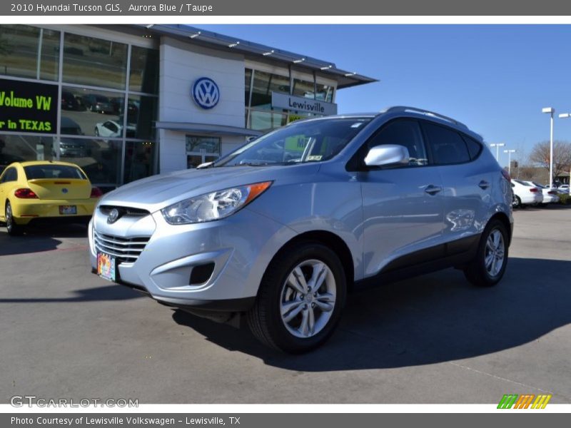 Aurora Blue / Taupe 2010 Hyundai Tucson GLS