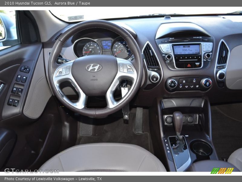 Aurora Blue / Taupe 2010 Hyundai Tucson GLS