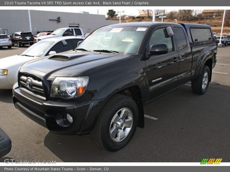 Black Sand Pearl / Graphite 2010 Toyota Tacoma V6 SR5 TRD Sport Access Cab 4x4