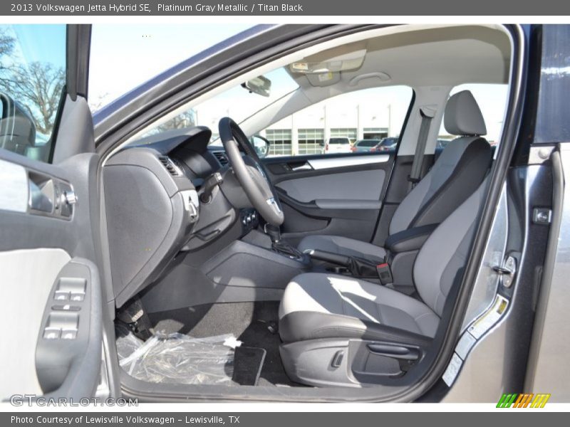 Platinum Gray Metallic / Titan Black 2013 Volkswagen Jetta Hybrid SE