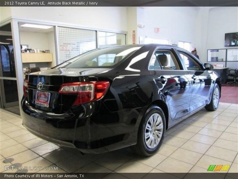 Attitude Black Metallic / Ivory 2012 Toyota Camry LE