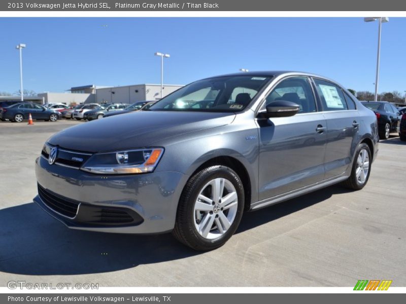 Platinum Gray Metallic / Titan Black 2013 Volkswagen Jetta Hybrid SEL
