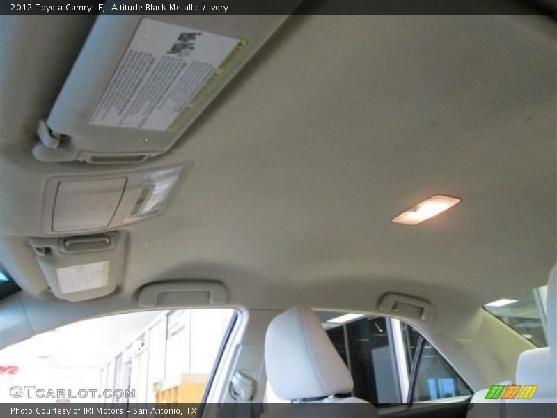 Attitude Black Metallic / Ivory 2012 Toyota Camry LE
