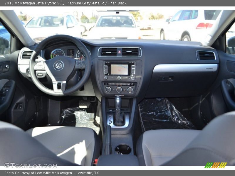 Platinum Gray Metallic / Titan Black 2013 Volkswagen Jetta Hybrid SEL