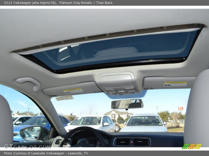 Platinum Gray Metallic / Titan Black 2013 Volkswagen Jetta Hybrid SEL
