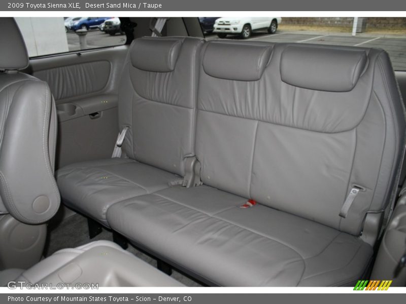 Rear Seat of 2009 Sienna XLE