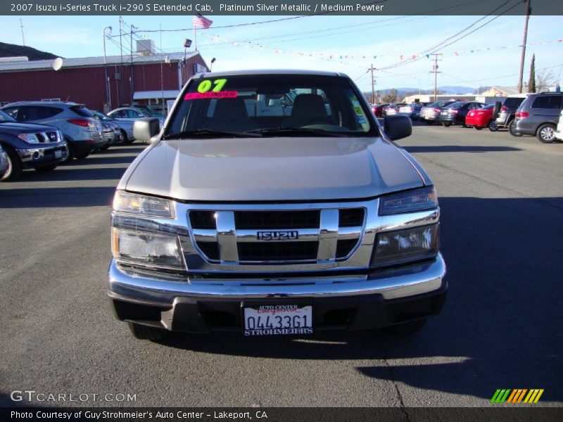 Platinum Silver Metallic / Medium Pewter 2007 Isuzu i-Series Truck i-290 S Extended Cab