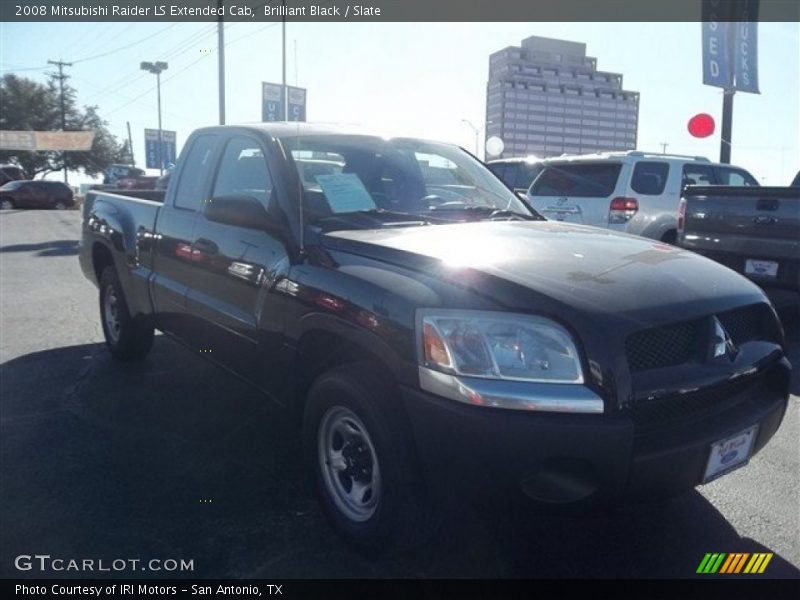 Brilliant Black / Slate 2008 Mitsubishi Raider LS Extended Cab
