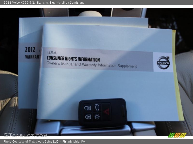 Barrents Blue Metallic / Sandstone 2012 Volvo XC60 3.2
