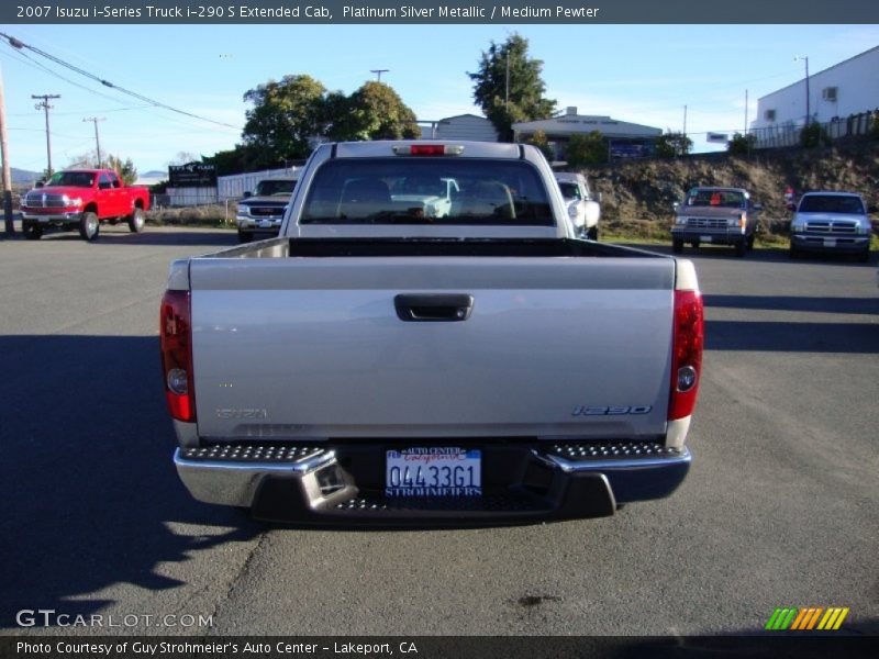 Platinum Silver Metallic / Medium Pewter 2007 Isuzu i-Series Truck i-290 S Extended Cab