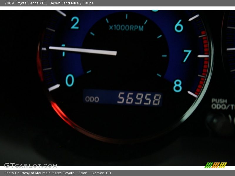 Desert Sand Mica / Taupe 2009 Toyota Sienna XLE