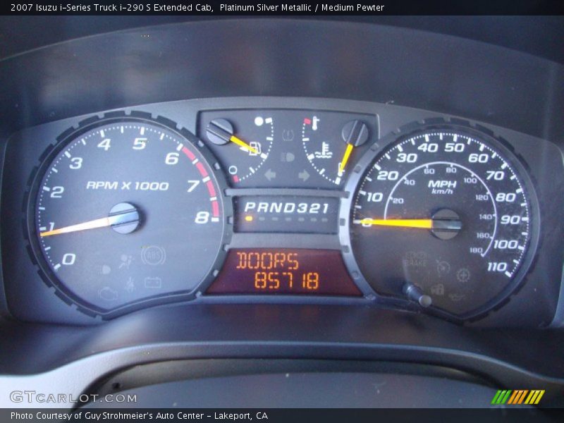 Platinum Silver Metallic / Medium Pewter 2007 Isuzu i-Series Truck i-290 S Extended Cab