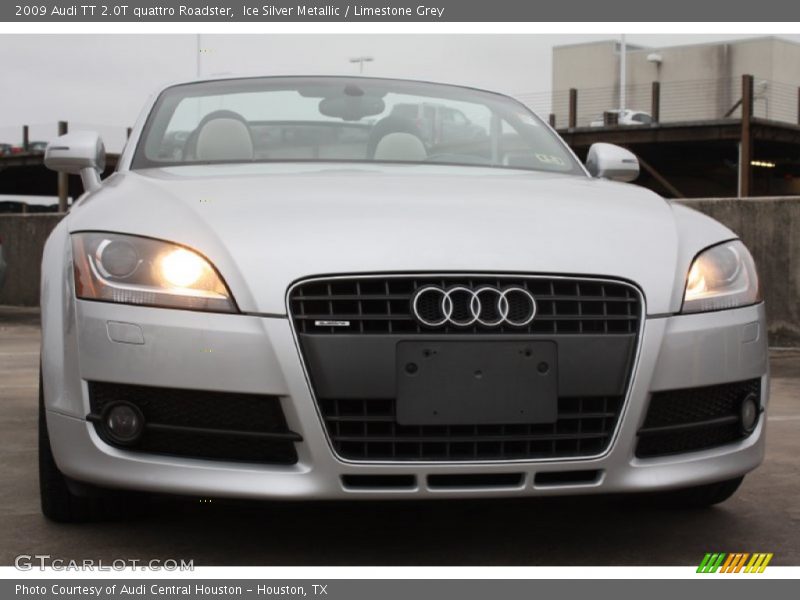 Ice Silver Metallic / Limestone Grey 2009 Audi TT 2.0T quattro Roadster
