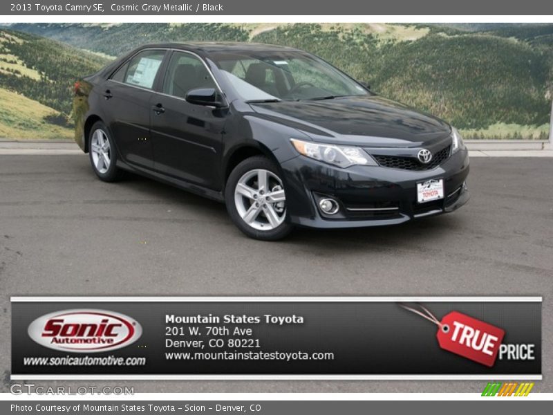 Cosmic Gray Metallic / Black 2013 Toyota Camry SE
