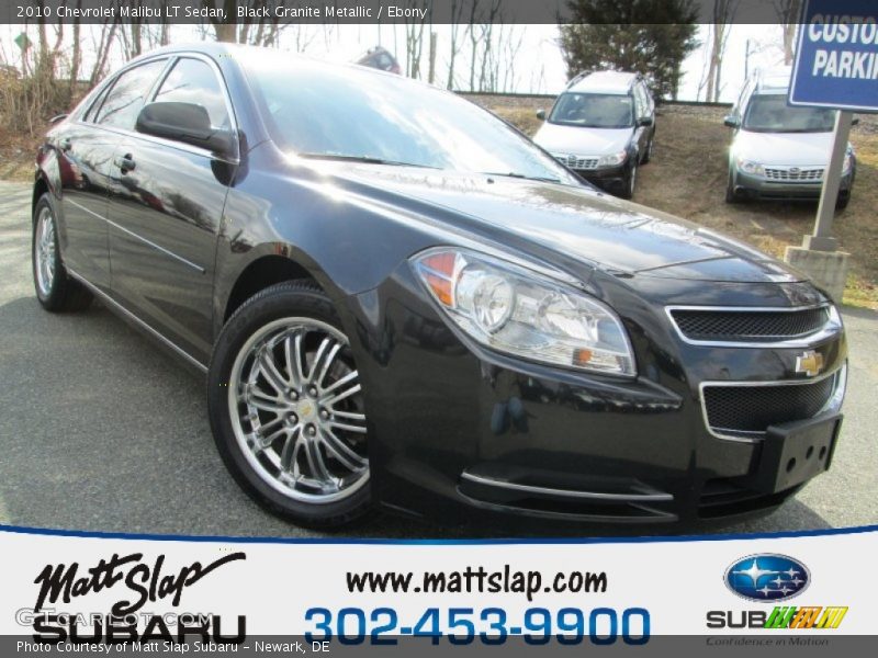 Black Granite Metallic / Ebony 2010 Chevrolet Malibu LT Sedan