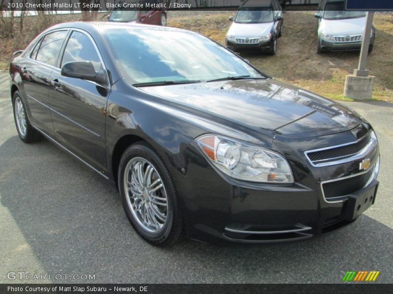 Black Granite Metallic / Ebony 2010 Chevrolet Malibu LT Sedan
