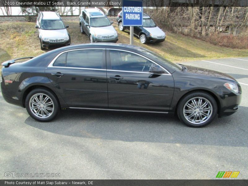Black Granite Metallic / Ebony 2010 Chevrolet Malibu LT Sedan