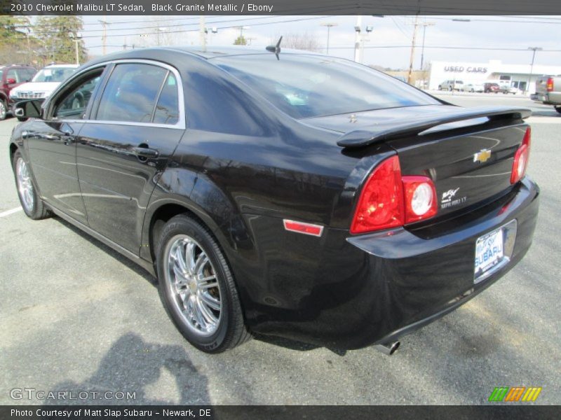 Black Granite Metallic / Ebony 2010 Chevrolet Malibu LT Sedan