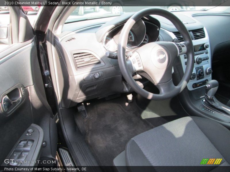 Black Granite Metallic / Ebony 2010 Chevrolet Malibu LT Sedan
