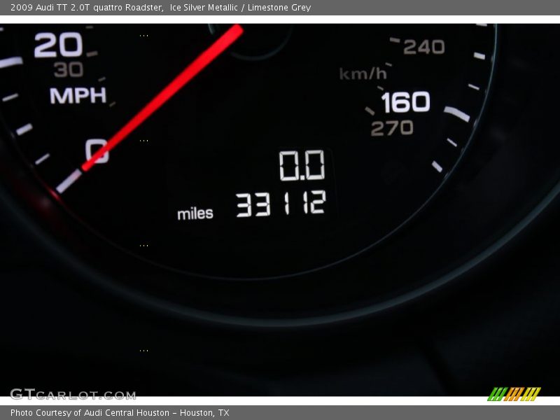 Ice Silver Metallic / Limestone Grey 2009 Audi TT 2.0T quattro Roadster