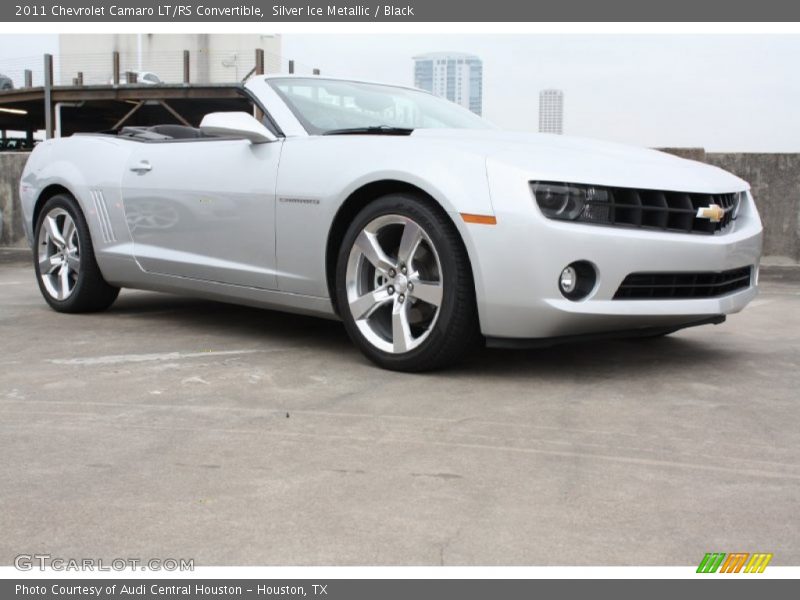 Silver Ice Metallic / Black 2011 Chevrolet Camaro LT/RS Convertible