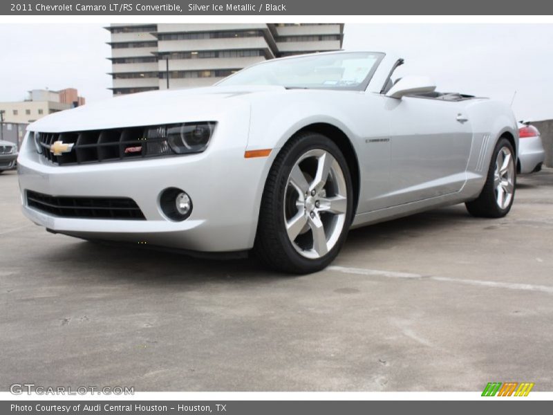Silver Ice Metallic / Black 2011 Chevrolet Camaro LT/RS Convertible