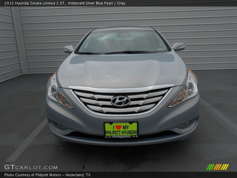 Iridescent Silver Blue Pearl / Gray 2013 Hyundai Sonata Limited 2.0T