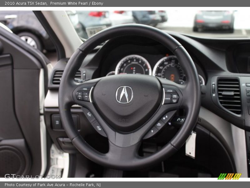 Premium White Pearl / Ebony 2010 Acura TSX Sedan