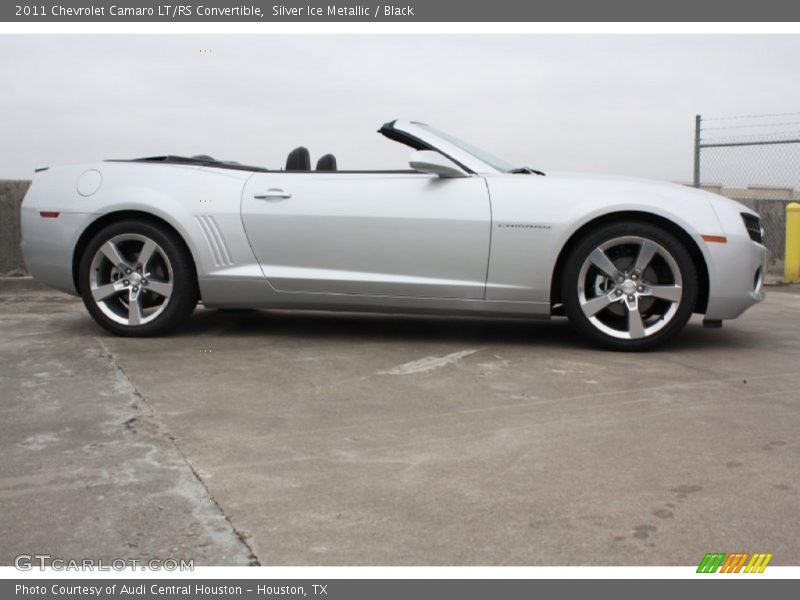 Silver Ice Metallic / Black 2011 Chevrolet Camaro LT/RS Convertible