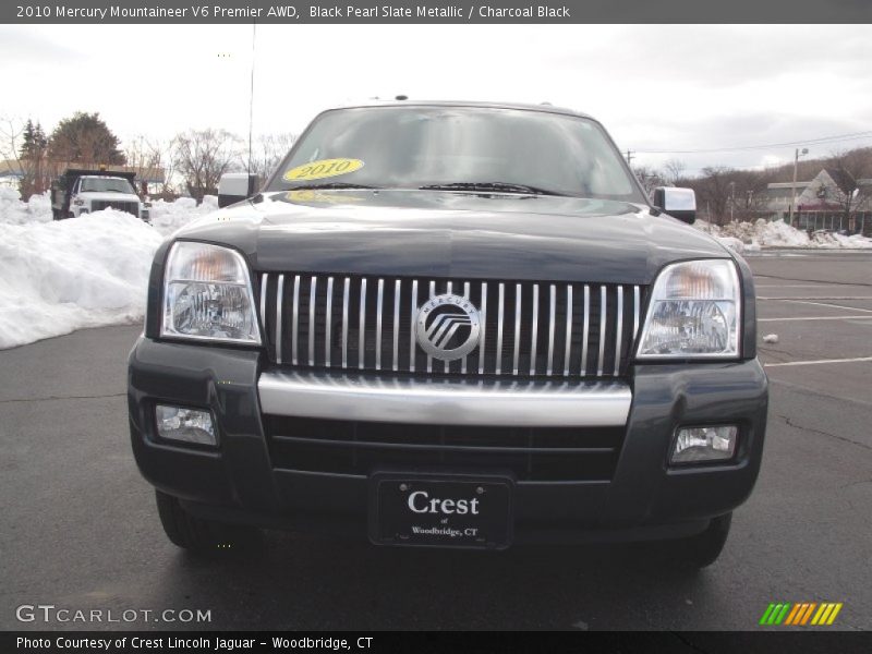 Black Pearl Slate Metallic / Charcoal Black 2010 Mercury Mountaineer V6 Premier AWD