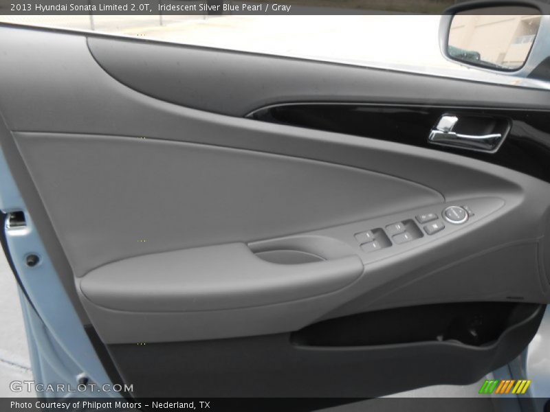 Iridescent Silver Blue Pearl / Gray 2013 Hyundai Sonata Limited 2.0T