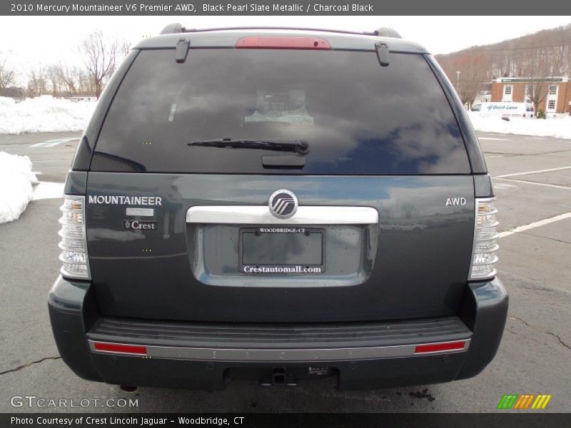 Black Pearl Slate Metallic / Charcoal Black 2010 Mercury Mountaineer V6 Premier AWD