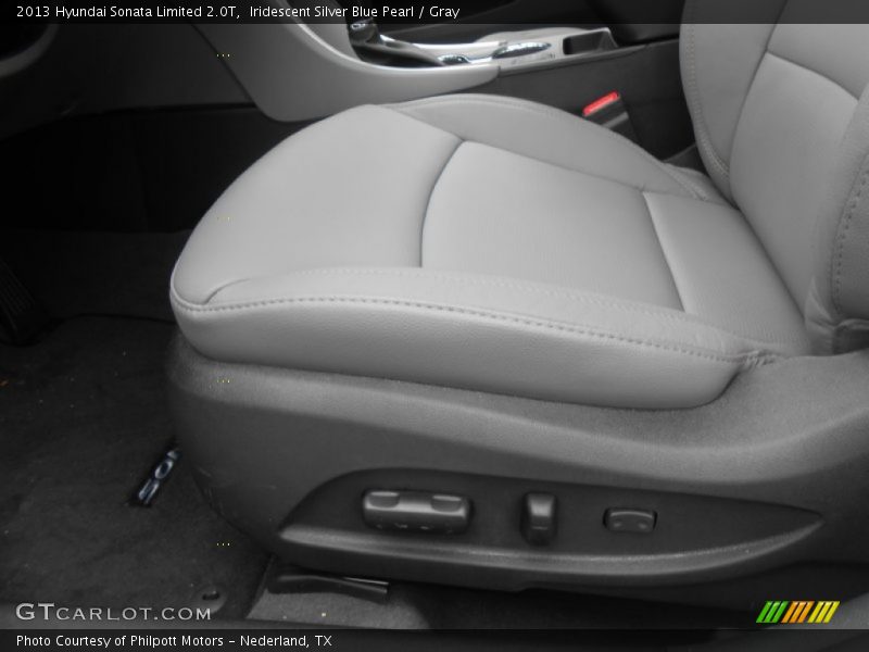 Iridescent Silver Blue Pearl / Gray 2013 Hyundai Sonata Limited 2.0T