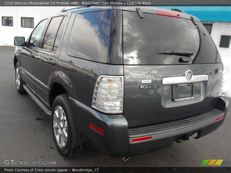 Black Pearl Slate Metallic / Charcoal Black 2010 Mercury Mountaineer V6 Premier AWD