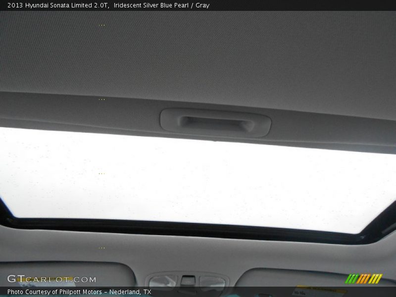 Iridescent Silver Blue Pearl / Gray 2013 Hyundai Sonata Limited 2.0T