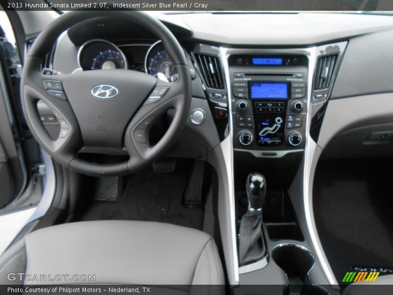Iridescent Silver Blue Pearl / Gray 2013 Hyundai Sonata Limited 2.0T