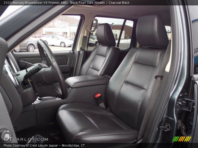 Black Pearl Slate Metallic / Charcoal Black 2010 Mercury Mountaineer V6 Premier AWD