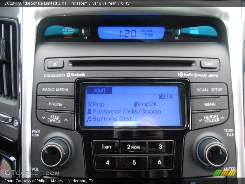 Audio System of 2013 Sonata Limited 2.0T