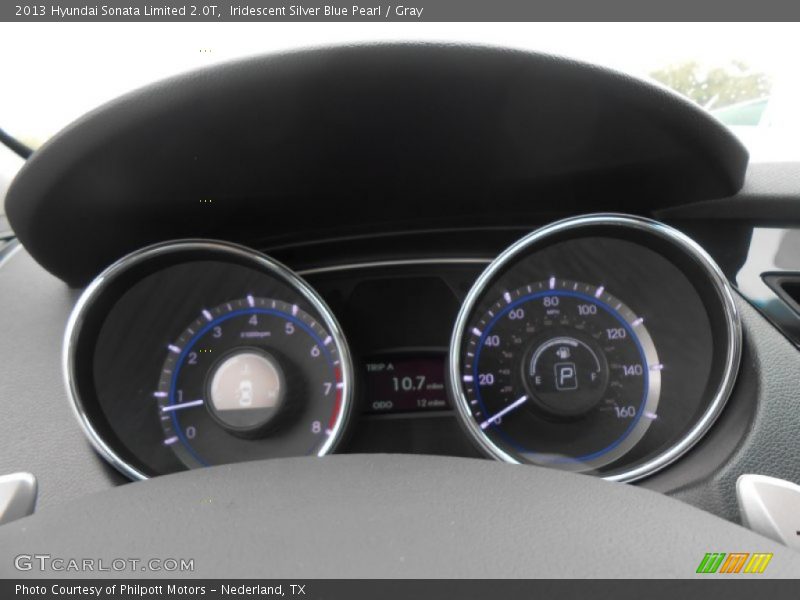 Iridescent Silver Blue Pearl / Gray 2013 Hyundai Sonata Limited 2.0T