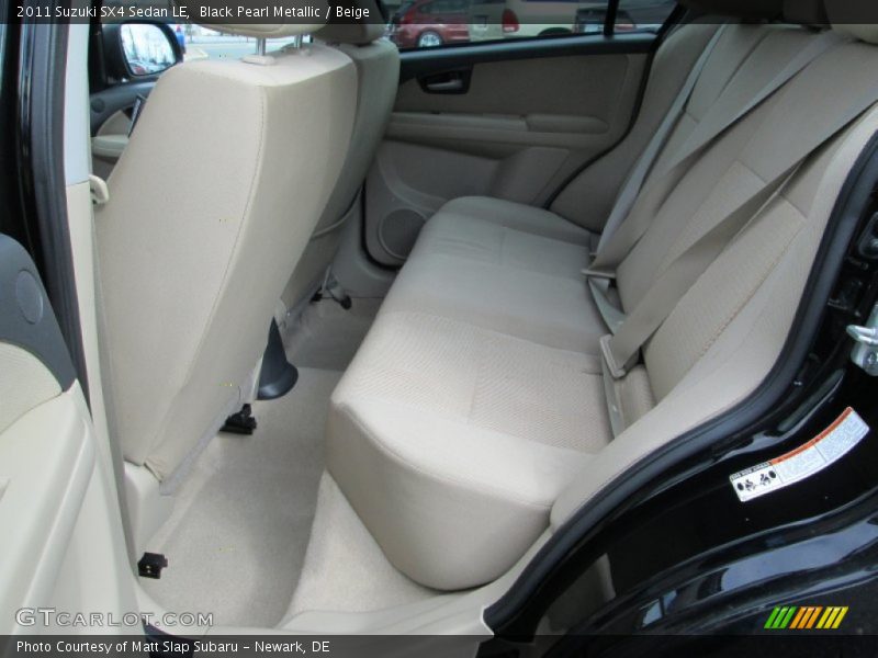 Rear Seat of 2011 SX4 Sedan LE