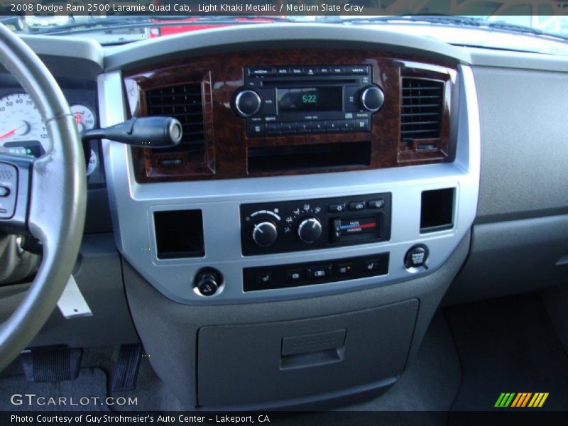 Light Khaki Metallic / Medium Slate Gray 2008 Dodge Ram 2500 Laramie Quad Cab