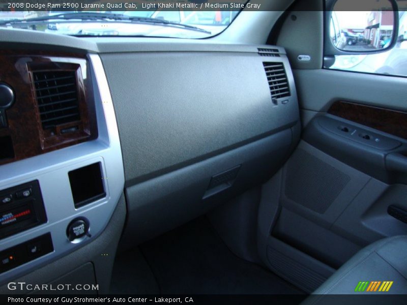 Light Khaki Metallic / Medium Slate Gray 2008 Dodge Ram 2500 Laramie Quad Cab